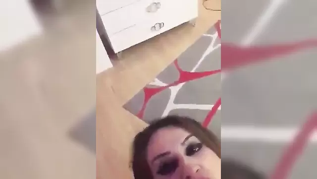 Turkish Wife Giving Blowjob to Her Husband