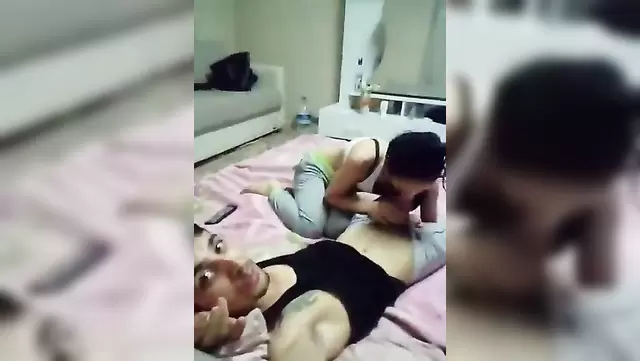 A Turkish man filmed oral sex with a beautiful woman on a phone